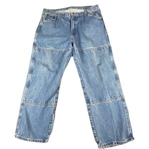 Vintage Dickies Double Knee Baggy Carpenter Wide Leg Jeans Men's 40x26 Relaxed